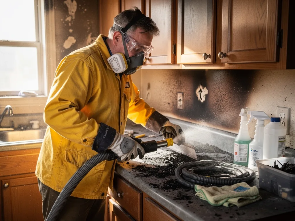 Kitchen Fire Cleanup